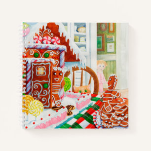CARNET À RELIER EN SPIRALE GINGERBREAD SURPRISE 8,