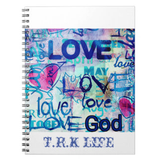 CARNET À SPIRALE DIEU EST AMOUR (NEUF)