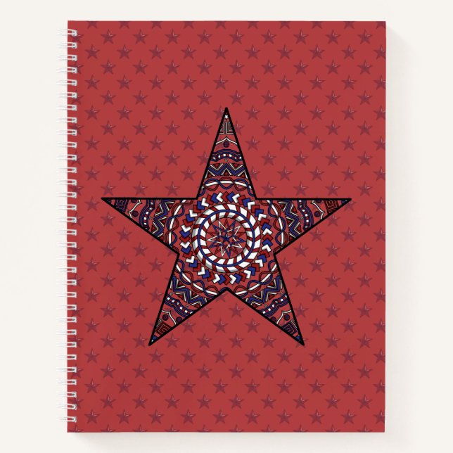 Carnet à spirale Étoile de l'Indépendance (Devant)