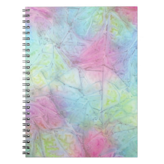 Carnet à spirale flou multicolore