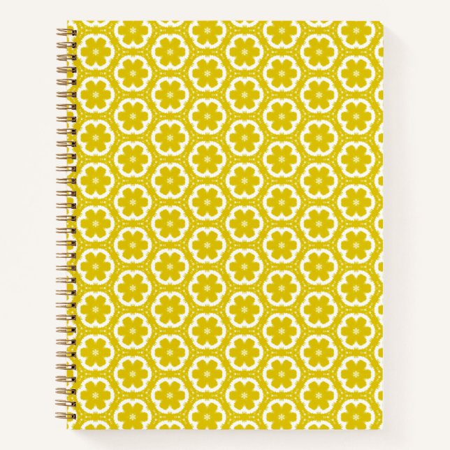 Carnet à spirale jaune or (Devant)