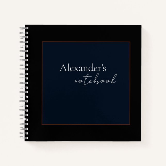 Carnet à spirale moderne (Devant)