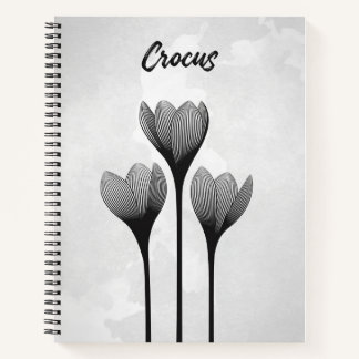 Carnet à spirale personnalisable // Crocus