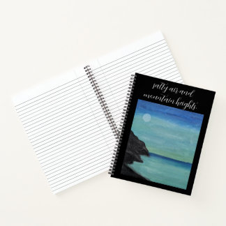 carnet à spirales citation mer et montagne.