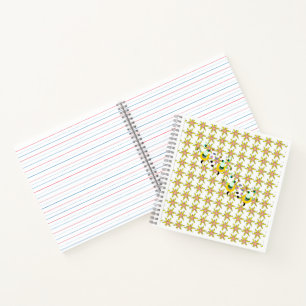 Carnet à spirales. Écriture de lettres alphabétiqu