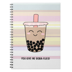 Carnet à thé au lait Boba Cute