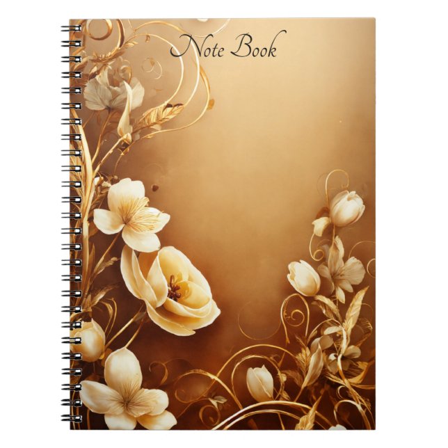 Carnet à thème floral (Devant)