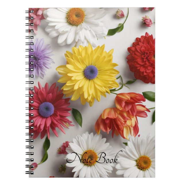 Carnet à thème floral (Devant)