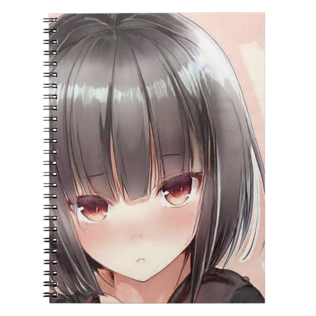 Carnet Abasé fille brunette bob yeux amber (Devant)