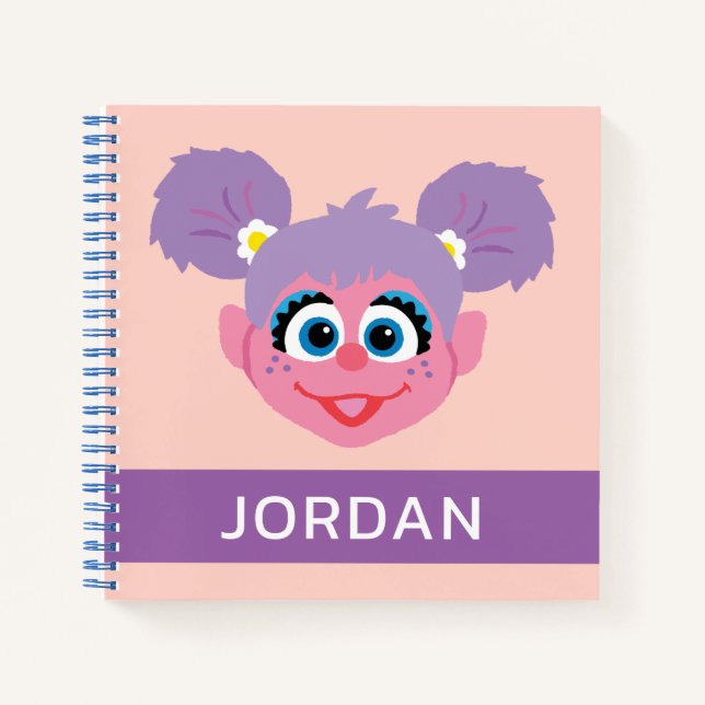 Carnet Abby Cadabby | Face de fleurs | Ajouter Votre Nom (Devant)