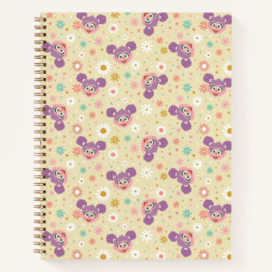 Carnet Abby Cadabby   Motif de la face de fleurs