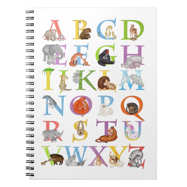 Carnet ABC animal (version bleue) (Devant)