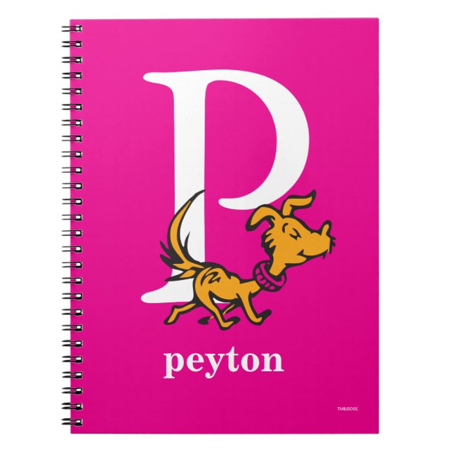 Carnet ABC du Dr Seuss : Lettre P - Blanc | Ajouter Votre (Devant)