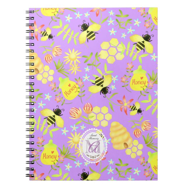 Carnet Abeille Pourpre (Devant)