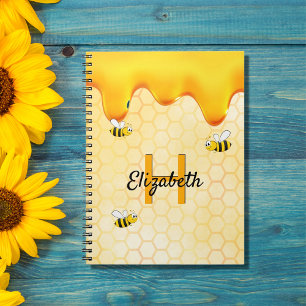 Carnet Abeilles bourdonantes heureuses miel doré ruissela