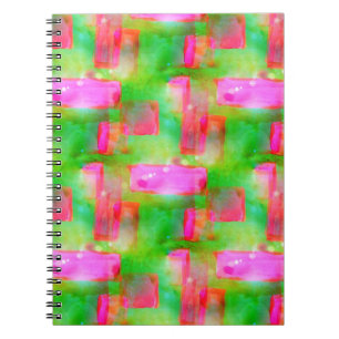 Carnet Abrégé sur lumière du soleil peint jaune, rose
