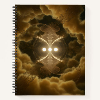 Carnet Abstract Golden Energy Spiral Notebook
