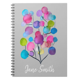 Carnet Abstract rose Summer Tree art