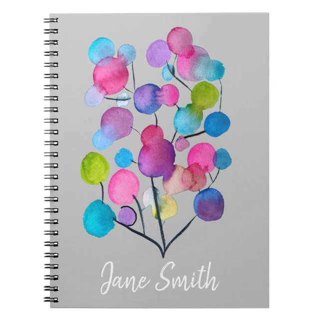 Carnet Abstract rose Summer Tree art (Devant)