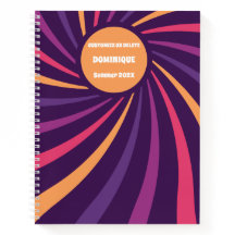 Carnet Abstrait à spirale rétro