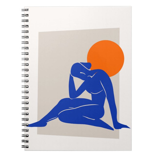 Carnet Abstrait bleu (Devant)