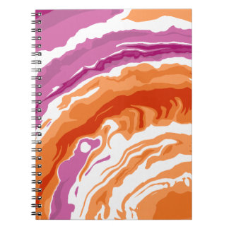 Carnet Abstrait Bold Lesbian Pride à Peinture Vers