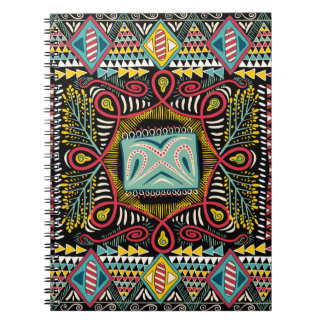 Carnet Abstrait coloré : design de poche carré.