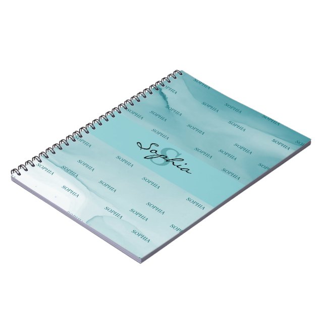 Carnet Abstrait de texture d'encre à alcool (Côté gauche)