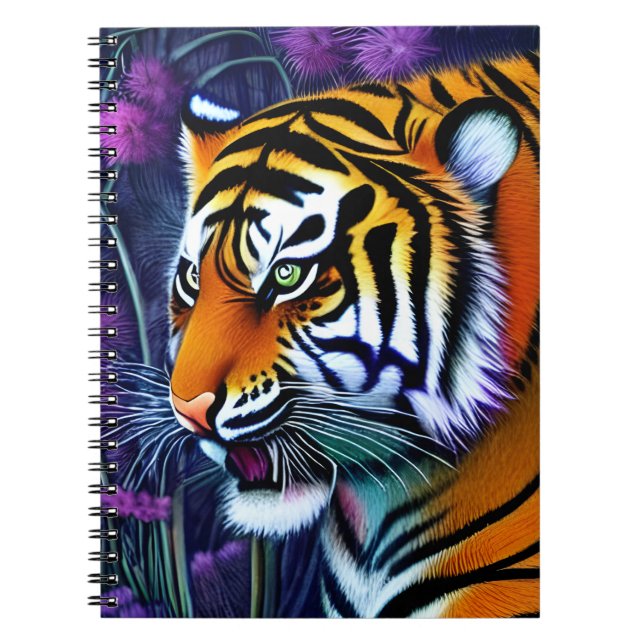Carnet Abstrait Majestic Predator Tiger (Devant)