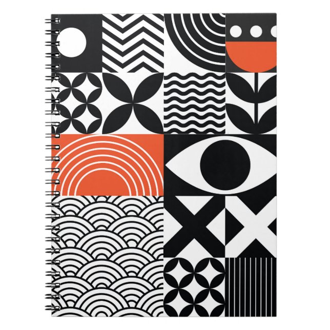 Carnet Abstrait moderne : toile de design artistique. (Devant)