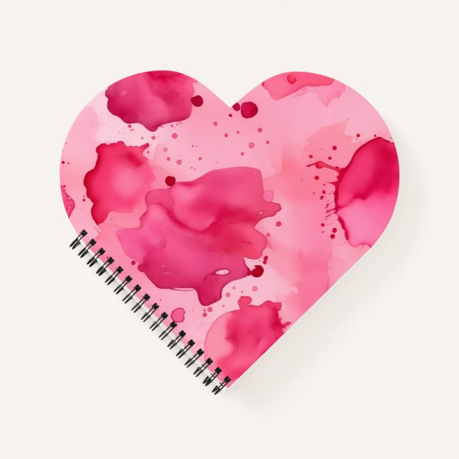 Carnet Abstrait rose sur rose  (Devant)