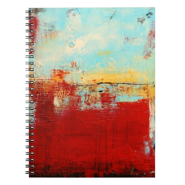 Carnet Abstrait rouge de l'Alaska (Devant)