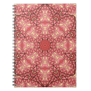 Carnet Abstraite fleur mandala ethnique sans couture moti