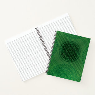 Carnet Acceptation Médaillons de méditation verte