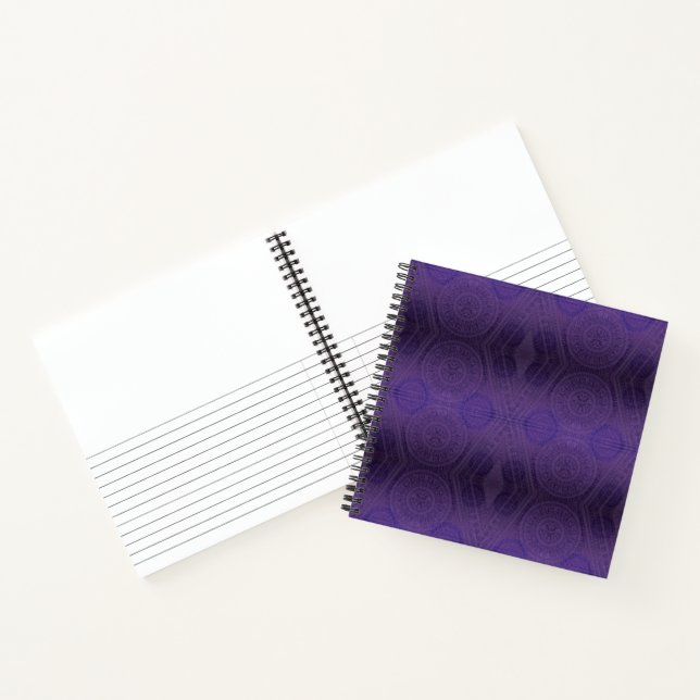 Carnet Acceptation | Médaillons de méditation violette (Intérieur)
