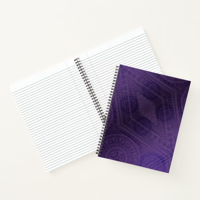 Carnet Acceptation | Médaillons de méditation violette (Intérieur)