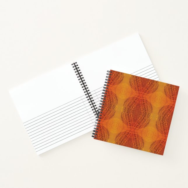 Carnet Acceptation | Médaillons de saumons rouges orange  (Intérieur)