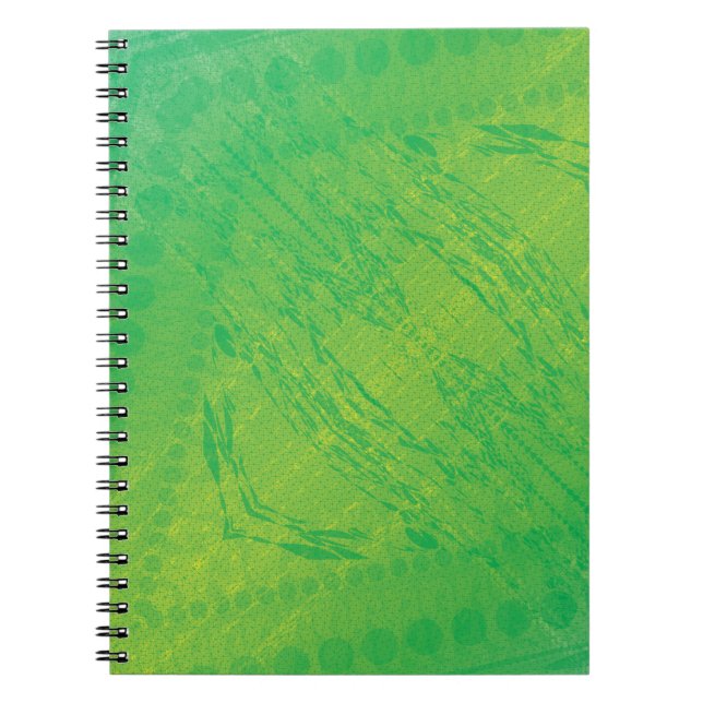 Carnet Acceptation | Motif de Shibori jaune bleu (Devant)