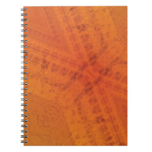 Carnet Acceptation   Motif de Shibori rouge orange jaune
