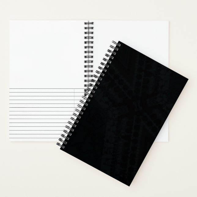 Carnet Acceptation | Texture de saumon noir (À l'intérieur)