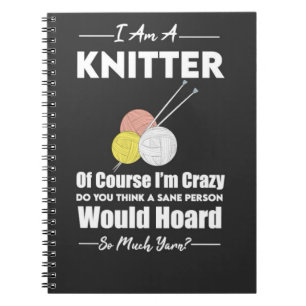 Carnet Accessoires de Tricot amusant Humour de Knitter à 