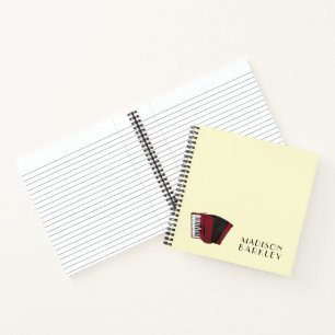 Carnet Accordéon Musicien de Instruments Professeur de M