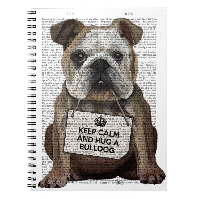 Carnet Accrochez un Bulldog (Devant)
