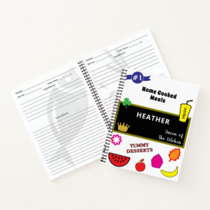 Carnet Accueil Repas cuisinés Tableau noir Recettes de fa