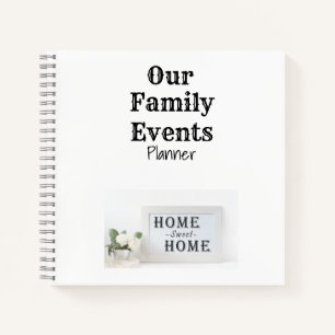 Carnet Accueil Sweet Home Famille Événements Planificateu