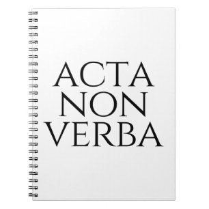 Carnet Acta Non Verba