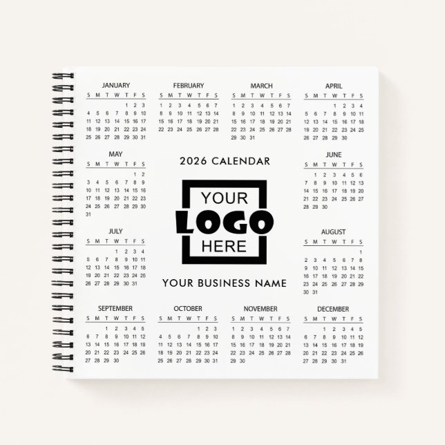 Carnet Add Your Own Business Logo 2026 Calendar |  (Devant)