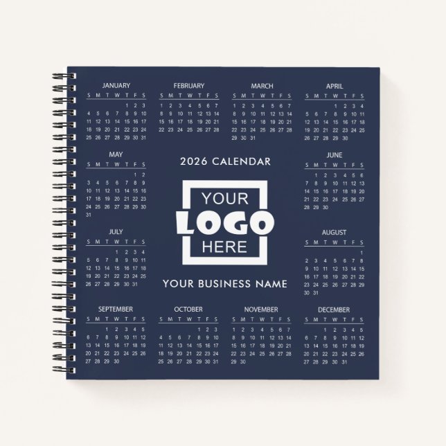 Carnet Add Your Own Business Logo 2026 Calendar |  (Devant)