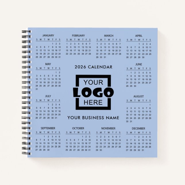 Carnet Add Your Own Business Logo 2026 Calendar |  (Devant)