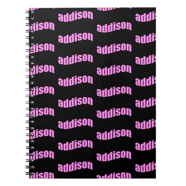 Carnet Addison, pour Addison (Devant)